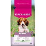 Eukanuba puppy small en medium breed croquettes pour chiot à l'agneau et riz 3kg Eukanuba puppy small en medium breed croquettes pour chiot à l'agneau et riz 3kg