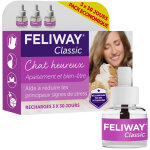 Feliway classic pack 3 recharges pour diffuseur 48ml