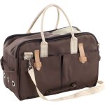 Flamingo boston sac de transport pour chat et chien marron fonc� 52x25x35cm