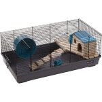 Flamingo cage pour hamsters jang noir gris 58x31, 5x22, 5cm