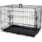 Flamingo cage m�tallique mezo noire m 77x47x55cm