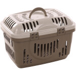 Flamingo cage de transport darva taupe 48, 5x33, 5x33cm pour chat