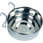 Flamingo gamelle pour la nouriture et l'eau avaro crochet inox 580ml