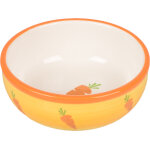 Flamingo gamelle nourriture petit rongeur ibo ceramique jaune 13cm 310ml