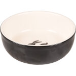 Flamingo gamelle pour la nourriture rongeur nala cramique noir - blanc 13, 3cm 400ml