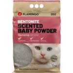 Flamingo liti�re pour chats bentonite pour b�b� gros grains 12kg