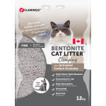 Flamingo litiere pour chats bentonite + granul�s de charbon 12kg