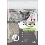 Flamingo litiere pour chats bentonite parfum de citronelle 12kg