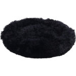 Flamingo pacha panier rond pour chat et chien noir 55x55x12cm