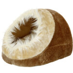 Flamingo pasha couchage pour chat marron 40x40x28cm