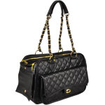 Flamingo sac de transport gigi noir pour chien & chat