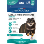 Francodex lamelles vgtales  mcher dentaires xs pour trs petits chiens 15 pices
