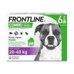 Frontline combo l chien 20  40kg - 6 pipettes