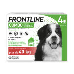 Frontline combo xl chien > 40kg - 4 pipettes Frontline combo xl chien > 40kg - 4 pipettes