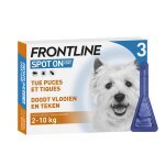 Frontline spont - on chien 2 - 10kg 3 pipettes