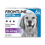 Frontline spot - on chien l 20  40kg - 6 pipettes