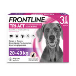 Frontline tri - act chien l 20 � 40kg - 3 pipettes