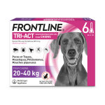 Frontline tri - act chien l 20 � 40kg - 6 pipettes