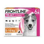 Frontline tri - act chien s 5 à 10kg - 6 pipettes Frontline tri - act chien s 5 à 10kg - 6 pipettes