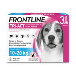Frontline tri - act chien m 10 � 20kg - 3 pipettes