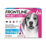 Frontline tri - act chien m 10 � 20kg - 6 pipettes