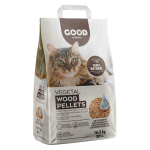 Good litière végétale pellets de bois pour chat 30l Good litière végétale pellets de bois pour chat 30l
