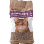 Flamingo granules de bois pour chat 14kg - 25l