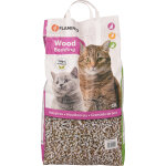 Flamingo granules de bois pour chat 5, 5kg - 10l