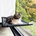 Hamac de fentre pour chats 66x40x2, 5cm noir