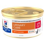 Hill's prescription diet c / d multicare stress urinary care pour chats au poulet 12x85g