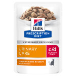 Hill's prescription diet c / d urinary stress sachets pour chat - 12x85g au poulet