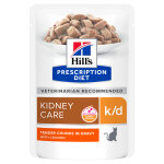 Hill?s�prescription diet k / d kidney - sachet repas pour chat au poulet - 12 x�sachet de 85 g