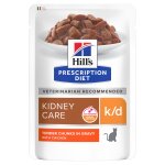 Hill?s�prescription diet k / d kidney - sachet repas pour chat au poulet - 12 x�sachet de 85 g