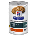 Hill's prescription diet w / d diabete pour chien 12x370g