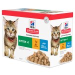 Hill's science plan kitten multipack 12 sachets repas pour chaton poulet et poisson 12x85g