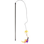 Flamingo canne � p�che frizz balle + plumes pour chat 50cm