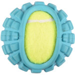 Jouet chien drury balle tennis bleu en caoutchouc 5, 5cm Jouet chien drury balle tennis bleu en caoutchouc 5, 5cm