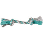 Flamingo jim corde 2 noeuds en coton pour chien blanc / gris l 35cm