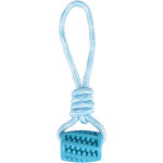 Jouet chien tpr rudo tuyau + corde  tirer bleu 26, 5cm