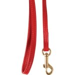 Laisse cuir rouge pour chat 1 m