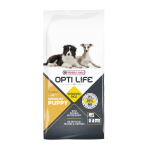 Opti life puppy medium croquettes pour chiots 12, 5kg