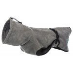 Peignoir gris pour chien taille s 40 cm