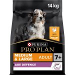 Purina pro plan age defense pour chien adulte 7 + medium & large au poulet 14kg