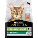 Pro plan renal plus adult sterilised croquettes pour chat saumon 3kg