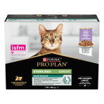 Pro plan senior 7 + sterilis� maintenance nourriture humide pour chats � la dinde 10x85g