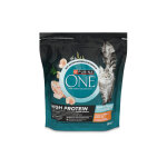 Purina one high protein croquettes pour chats au poulet 650g