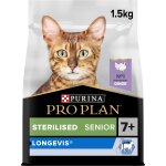 Pro plan longevis senior 7 + croquettes pour chat dinde 1, 5kg
