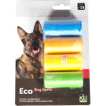 Flamingo sacs ramasse crottes bio mix 4x15pcs pour chien