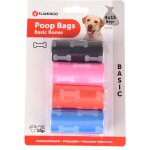 Flamingo sacs ramasse crottes bones mix 4x15pcs pour chien