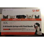 Seringue insuline caninsulin 40 ui monte 1ml - bote de 100 seringues